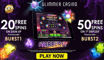 Glimmer Casino Homepage